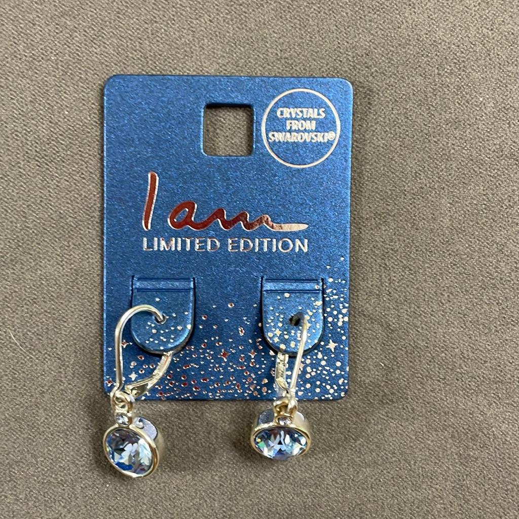 Limited Edition Earrings Nwt Blue Crystals 12$